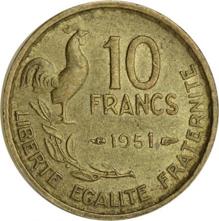 France 10 Francs - Type Georges Guiraud - France 1952 (SUP)