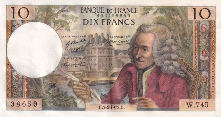 France 10 Francs - Voltaire - 03-02-1972 - Série W.745 - F.62.54