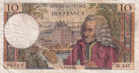 France 10 Francs - Voltaire - 03-03-1966 - Série W.247 - F.62.21