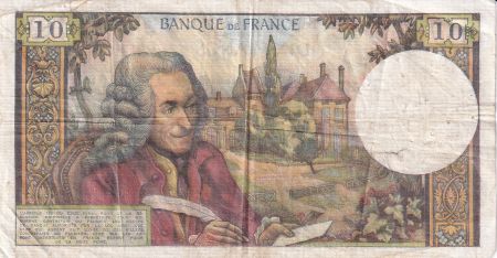 France 10 Francs - Voltaire - 04.01.1973 - Série A.851
