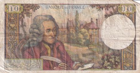 France 10 Francs - Voltaire - 05.04.1973 - Série S.879