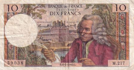 France 10 Francs - Voltaire - 06-01-1966 - Série M.217 - F.62.19