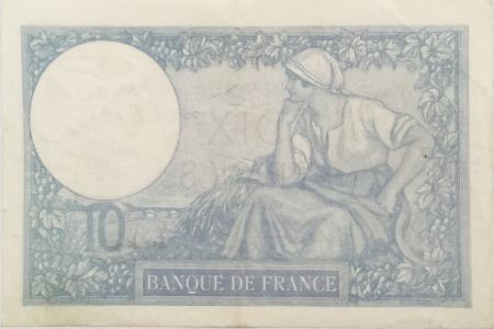 France 10 Francs  Minerve 02-01-1941 - Série V.83102 - TTB