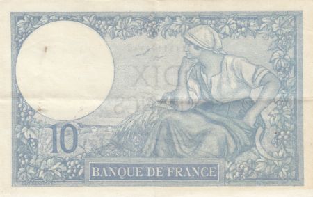 France 10 Francs  Minerve 09-12-1927 - Série P.46068 - SUP