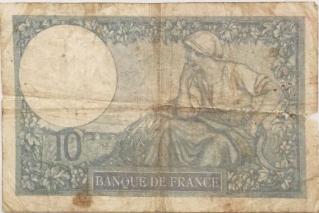 France 10 Francs  Minerve 12-10-1939 - Série F.74002 - B
