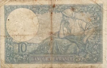 France 10 Francs  Minerve 12-12-1940 - Série F.81893 - B+