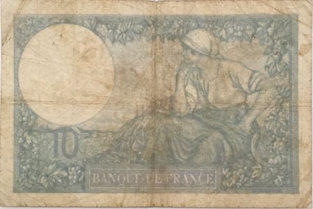France 10 Francs  Minerve 21-11-1940 - Série R.79881 - TB