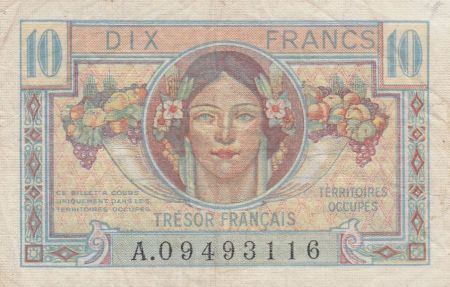 France 10 Francs ,Trésor Français - 1947 - Série A.09493116