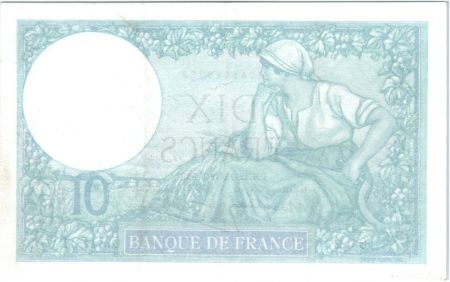 France 10 Francs 1940 - Série O.81804 - Minerve