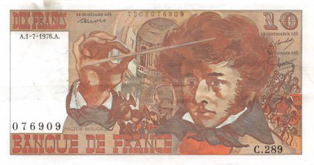 France 10 Francs Berlioz - 01-07-1976 Série C.289 - TTB+