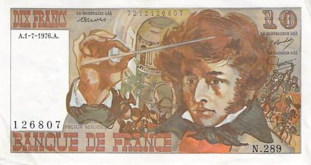 France 10 Francs Berlioz - 01-07-1976 Série N.289 - TTB+