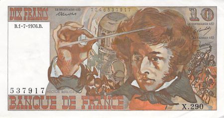 France 10 Francs Berlioz - 01-07-1976 Série X.290 - TTB+