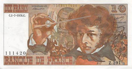 France 10 Francs Berlioz - 01-07-1976 Série Z.291 - TTB+