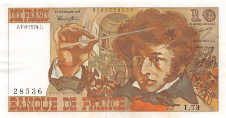 France 10 Francs Berlioz - 01-08-1974 Série T.73 - TTB