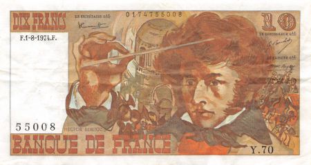 France 10 Francs Berlioz - 01-08-1974 Série Y.70 - PTTB