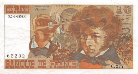 France 10 Francs Berlioz - 02-01-1976 Série C.277 - TTB