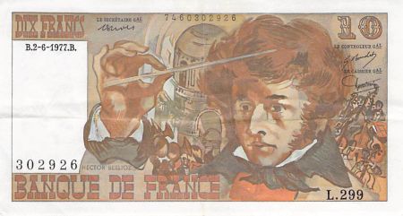 France 10 Francs Berlioz - 02-06-1977 Série L.299 - TTB+