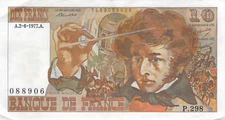 France 10 Francs Berlioz - 02-06-1977 Série P.298 - TTB+