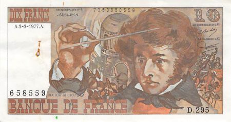 France 10 Francs Berlioz - 03-03-1977 Série D.295 - TTB+