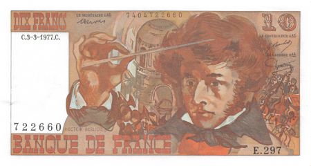 France 10 Francs Berlioz - 03-03-1977 Série E.297 - SUP+
