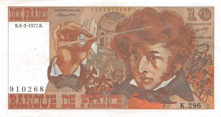 France 10 Francs Berlioz - 03-03-1977 Série K.296 - TTB