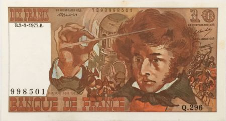 France 10 Francs Berlioz - 03-03-1977 Série Q.296 - SUP+