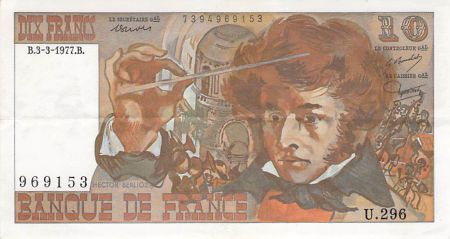 France 10 Francs Berlioz - 03-03-1977 Série U.296 - TTB+