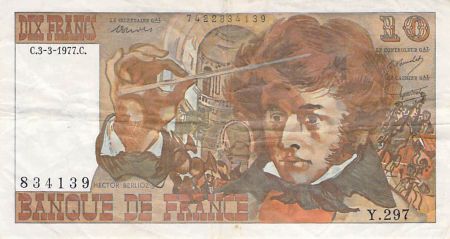 France 10 Francs Berlioz - 03-03-1977 Série Y.297 - TB