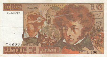 France 10 Francs Berlioz - 03-07-1975 Série L.196
