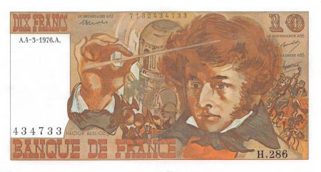 France 10 Francs Berlioz - 04-03-1976 Série H.286 - SUP