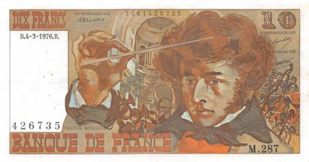France 10 Francs Berlioz - 04-03-1976 Série M.287 - TTB