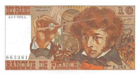 France 10 Francs Berlioz - 05-01-1976 Série B.283 - SUP