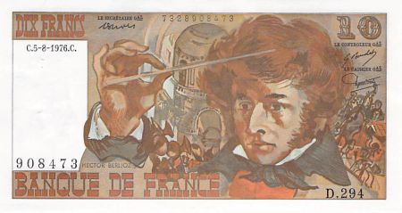 France 10 Francs Berlioz - 05-08-1976 Série D.294 - SUP