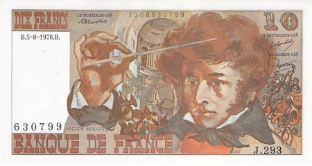 France 10 Francs Berlioz - 05-08-1976 Série J.293 - SPL