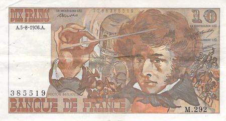 France 10 Francs Berlioz - 05-08-1976 Série M.292 - PTTB
