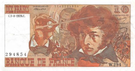 France 10 Francs Berlioz - 05-08-1976 Série W.294 - TB+