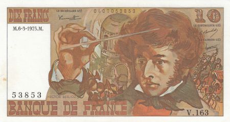 France 10 Francs Berlioz - 06-03-1975 - Série V.163