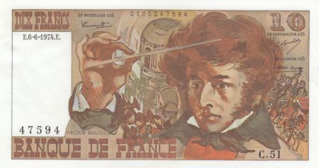 France 10 Francs Berlioz - 06-06-1974 Série C.51