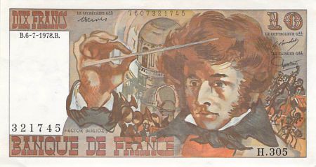 France 10 Francs Berlioz - 06-07-1978 Série H.305 - TTB+