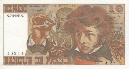 France 10 Francs Berlioz - 07-02-1974 - Série A.29