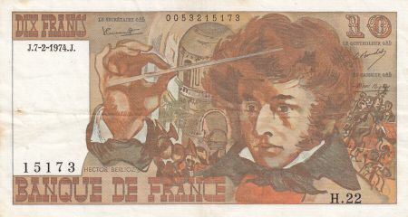 France 10 Francs Berlioz - 07-02-1974 - Série H.22
