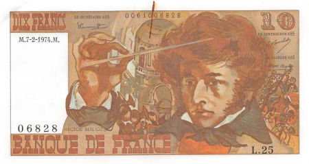 France 10 Francs Berlioz - 07-02-1974 Série L.25 - SUP+