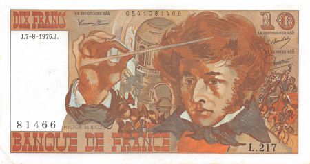 France 10 Francs Berlioz - 07-08-1975 Série L.217 - PSUP