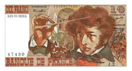 France 10 Francs Berlioz - 23-11-1972 Série J.2