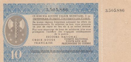 France 10 Francs Bon de Solidarité - 1941-1942