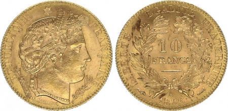 France 10 Francs Cérès - 3ème République 1896 A - SUP