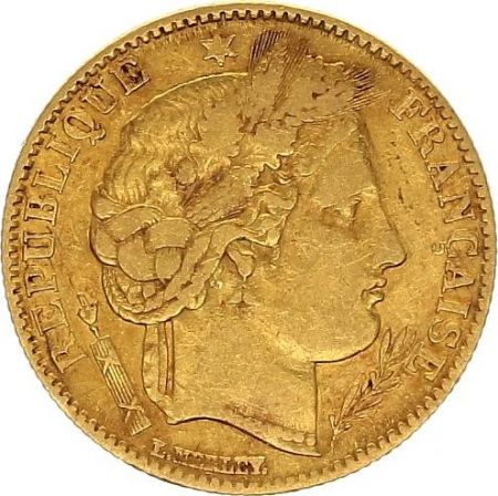 France 10 Francs Cérès - IIème République 1851 A Paris