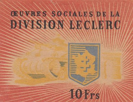 France 10 Francs Division Leclerc - 1944