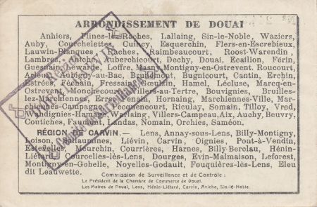 France 10 Francs Douai Commune - 1916