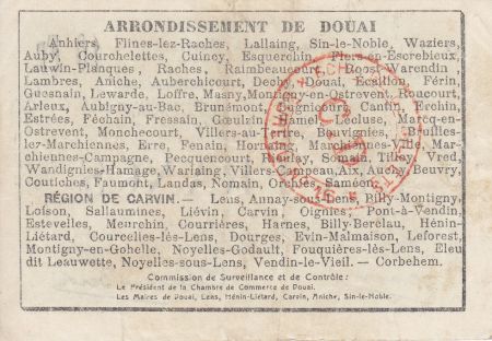 France 10 Francs Douai Commune - 1916